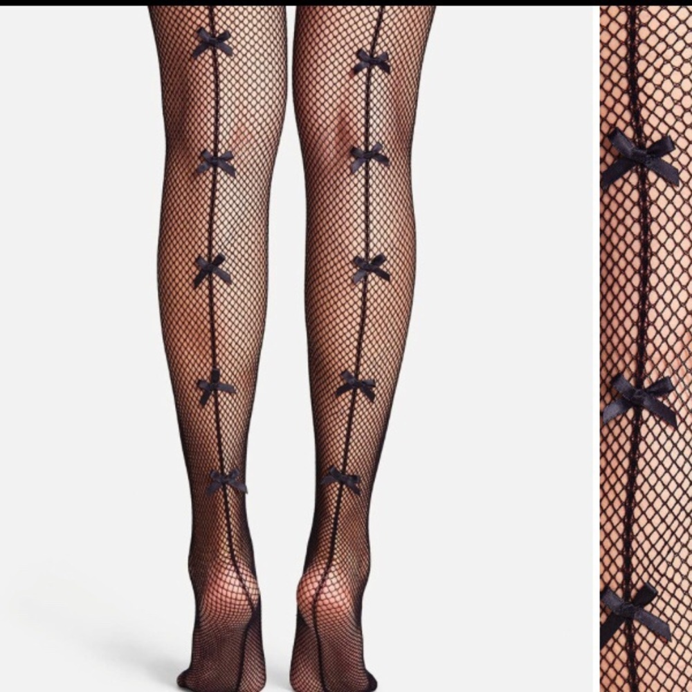 😍Pinup bow designed fishnet stocking/legging
